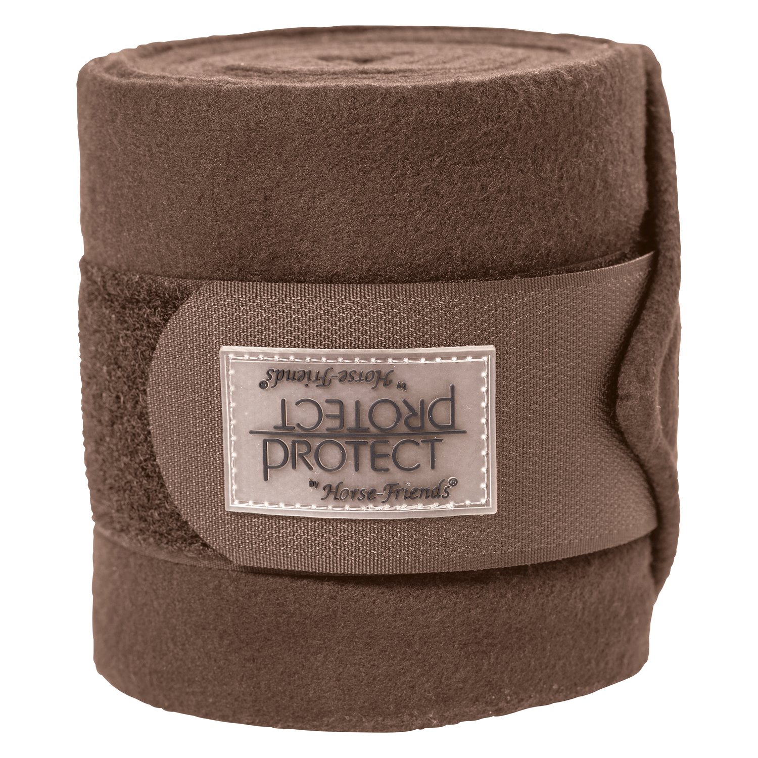PROTECT by Horse-Friends Fleecebandagen  - choco - Warmblut