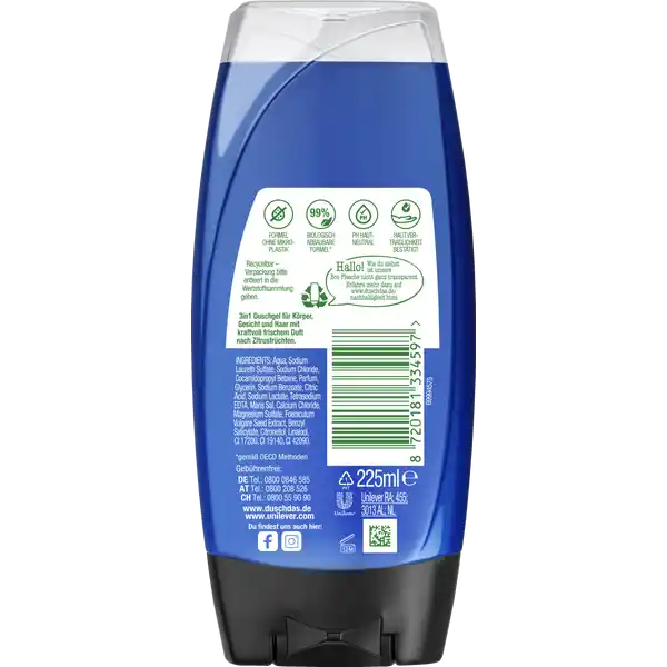 3-in-1 Duschgel & Shampoo Sport