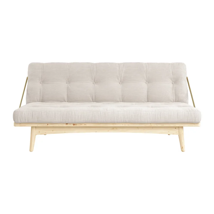 Karup Design - Folk Schlafsofa, Kiefer klar lackiert / beige (747)