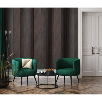 Decorpaneel koper voor lattenwand 260x26cm, dikte 22 mm, 1,35m²