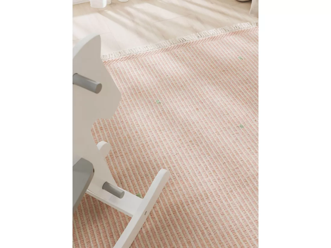 Tapis enfant Bruno Rose 90x130 cm