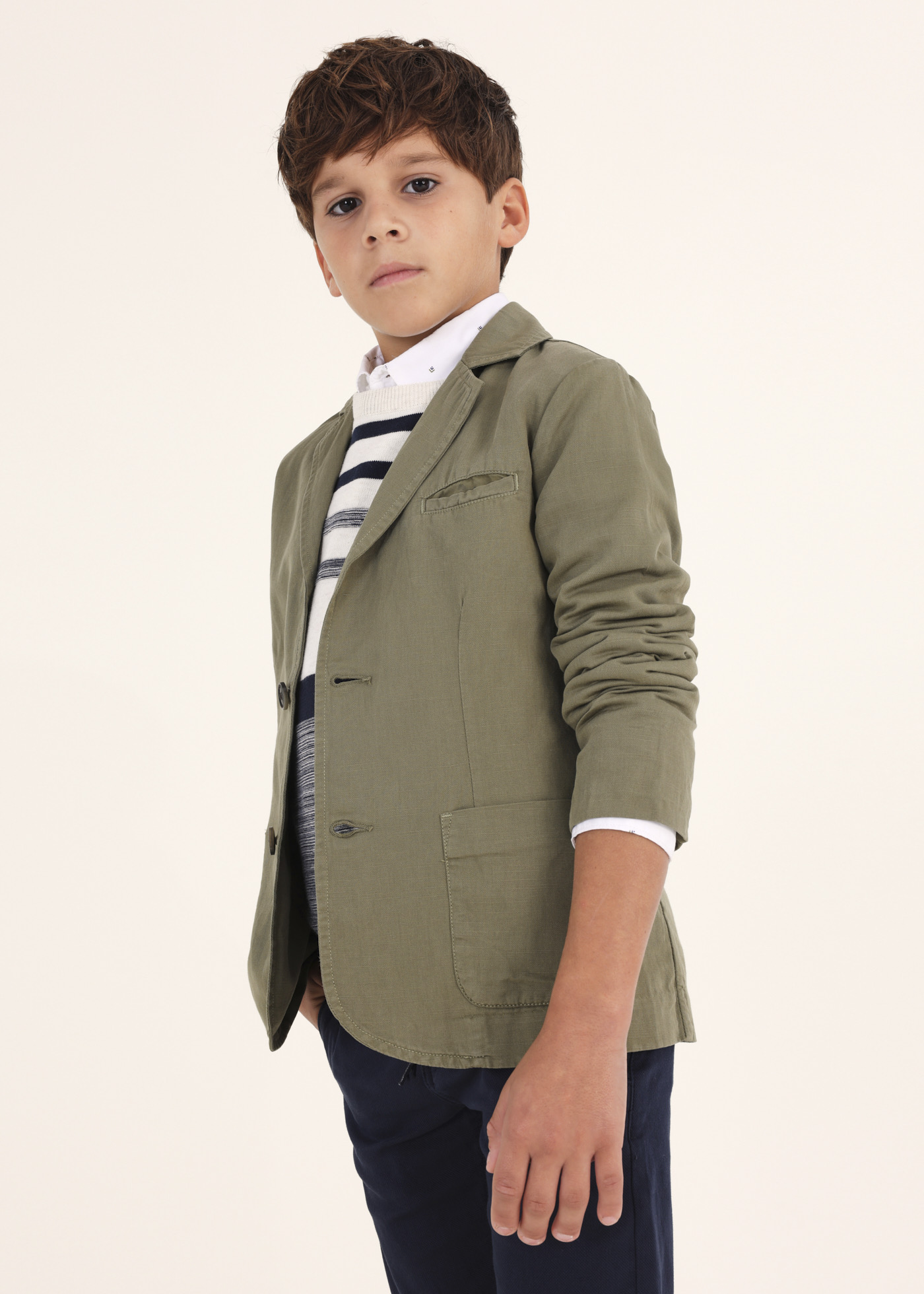 Blazer de algodão para menino