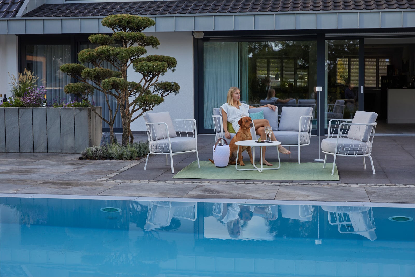 vermobil Outdoor Loungesofa DAISY LIVING 2-Sitzer