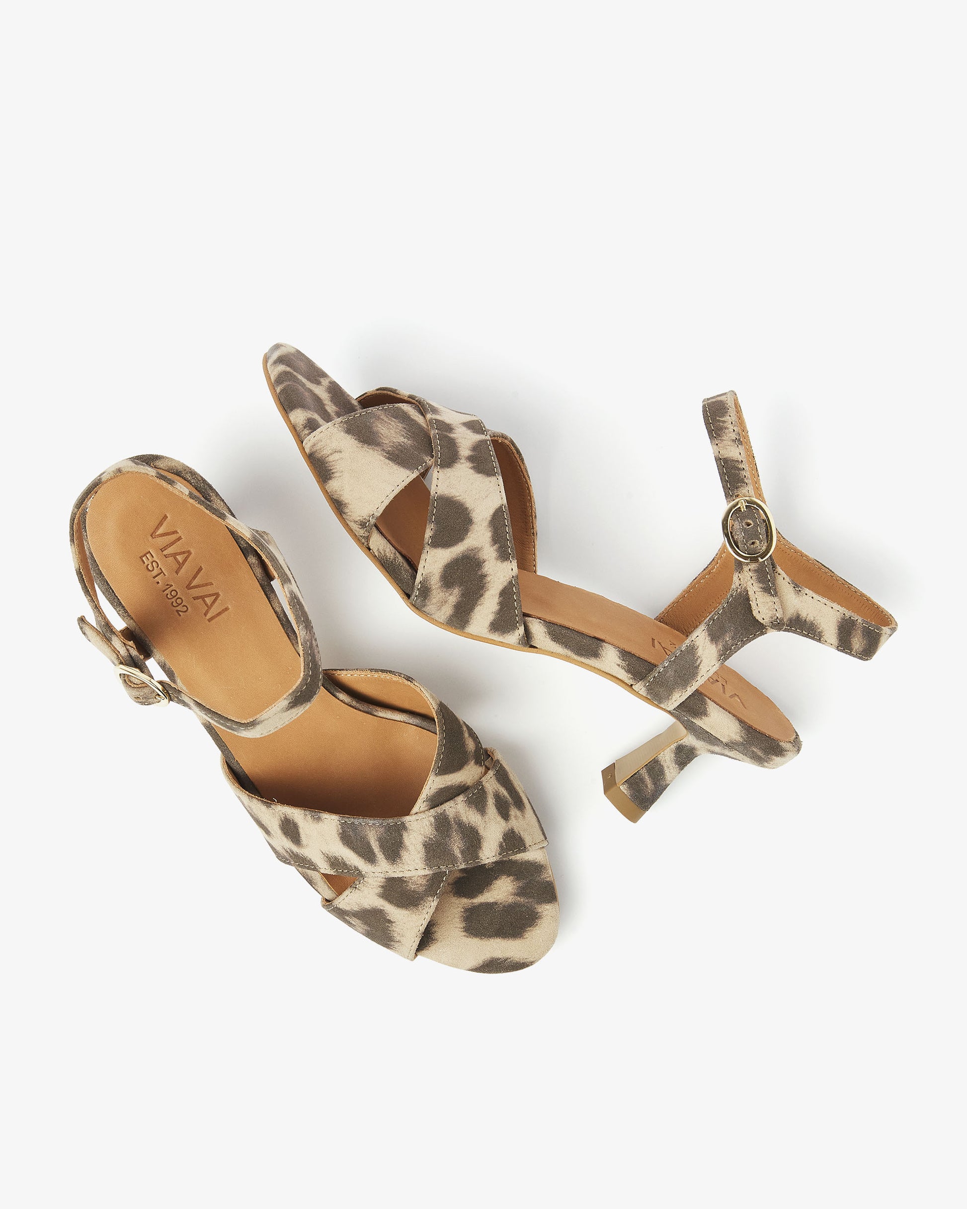 VIA VAI luipaardprint sandalen Lily Ruth