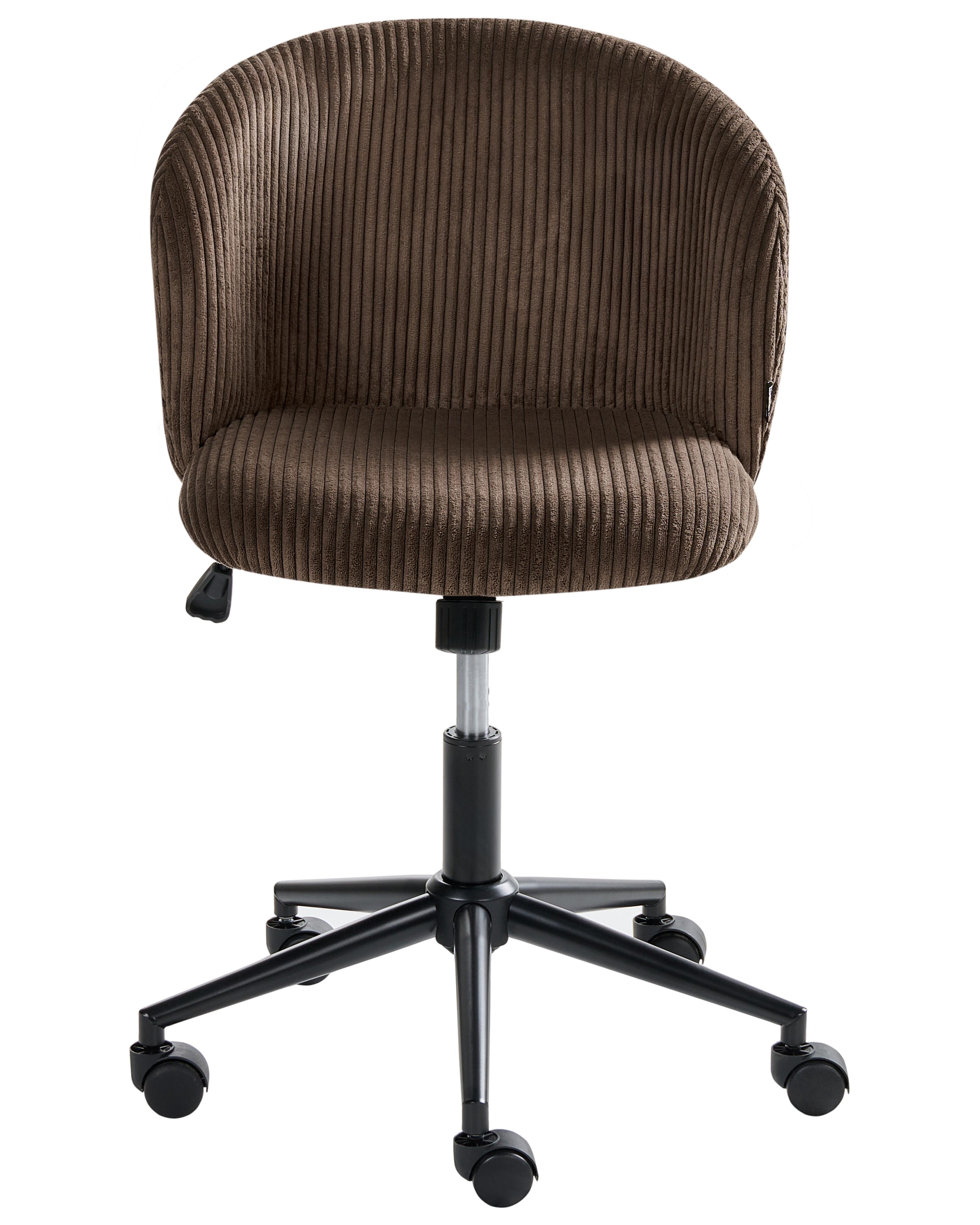 Bureaustoel MILES Corduroy Donkerbruin