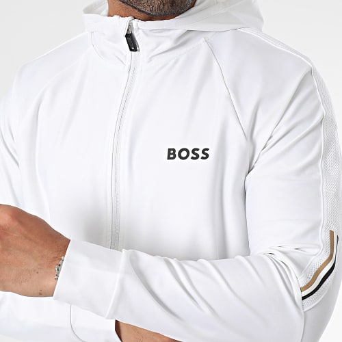 Sweat Zippé Capuche Sicon 50506162 Blanc