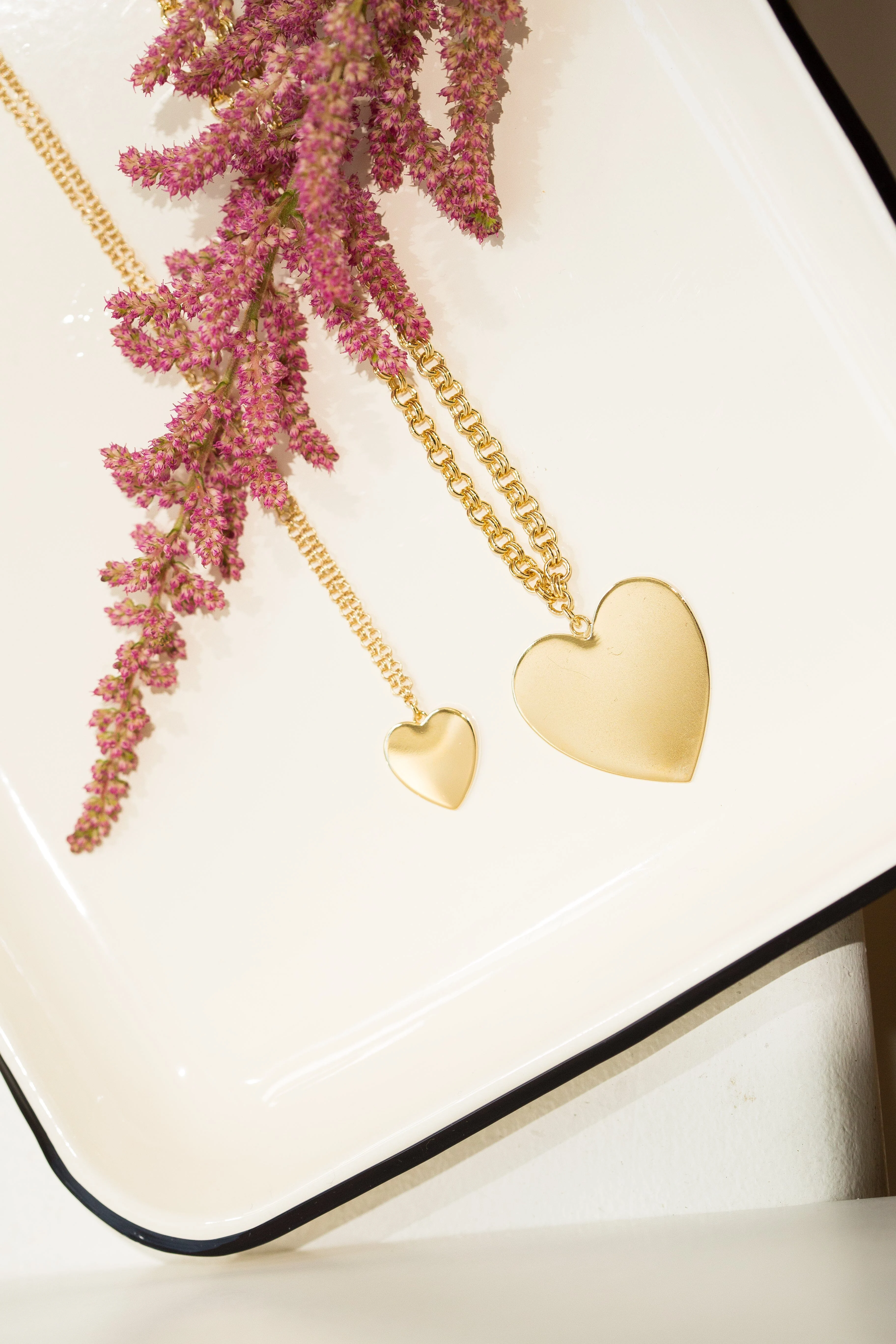 APHRODITE - Collier coeur doré à l'or fin | Doré