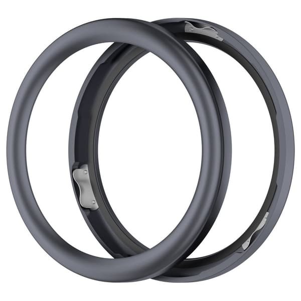 INF Kompatibel med CMF Watch Pro 2 Metallramme + Herdet Film (Rund) Grå