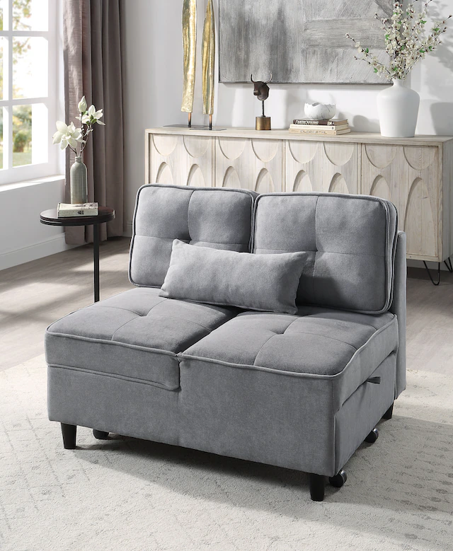 ATLANTIC home collection Schlafsofa »Freddy« wandelbar zum Loungesessel, Relaxliege und Gästebett, inkl. Kissen