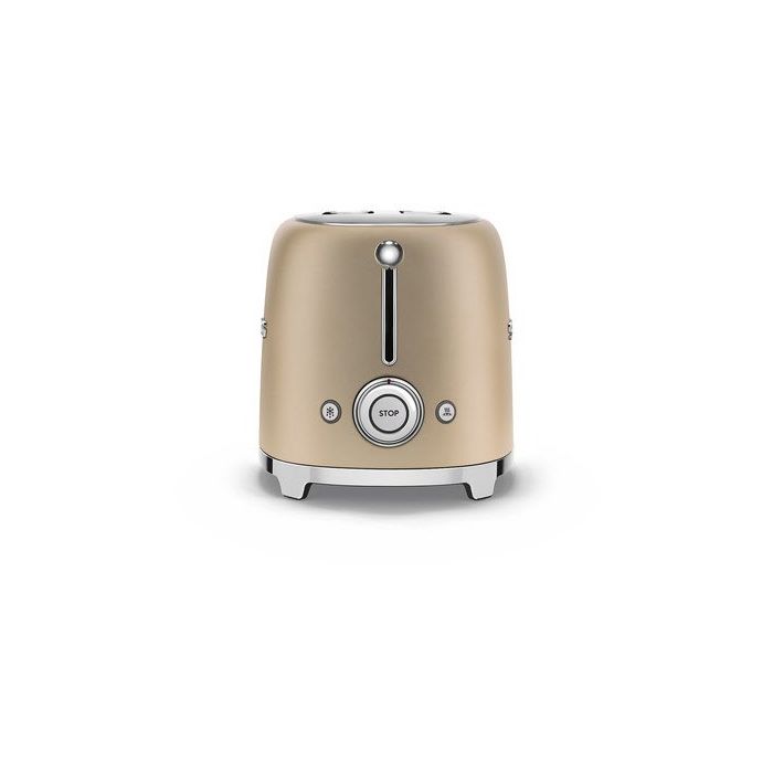SMEG Toaster 2-Schlitz 50's Retro Style TSF01CHMEU Champagner Matt
