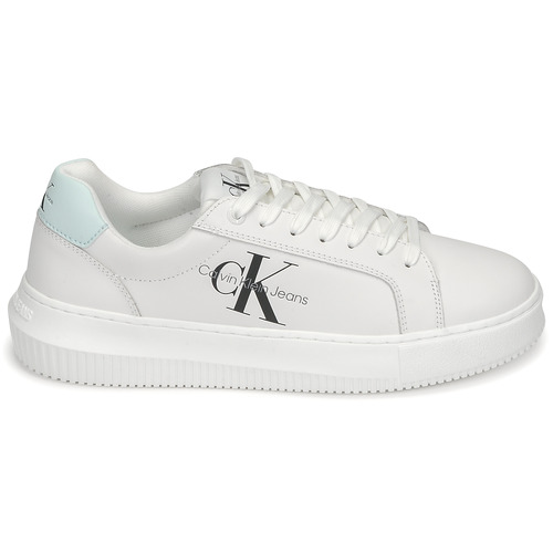 Calvin Klein Jeans - CHUNKY CUPSOLE LACEUP MON LTH WN Blanco / Verde