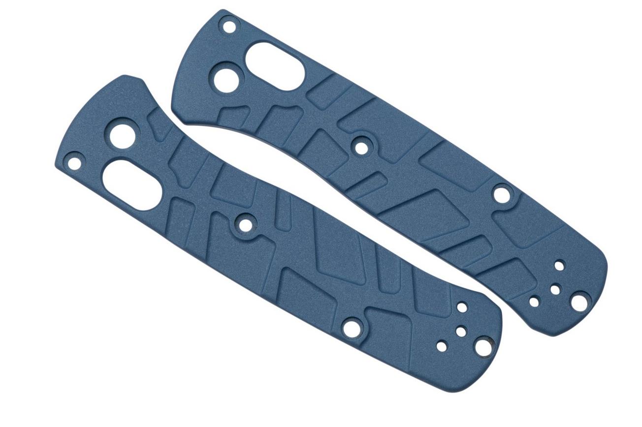 Lex Custom Benchmade Mini Bugout Scales MBUTH326 Turtle Polar Blue Titanium, handgreepschalen