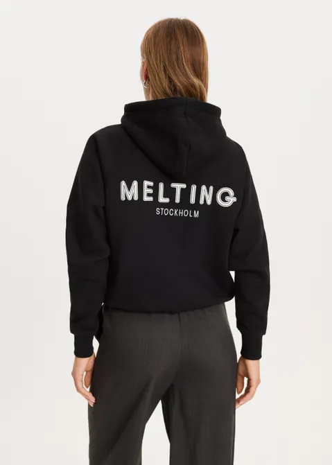 Oversized hoodie zwart (ZWART)