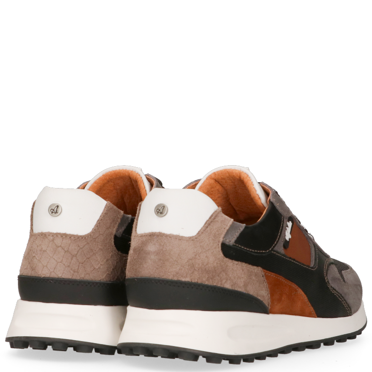 Australian Footwear Osaka leather Grey-blck-cognac