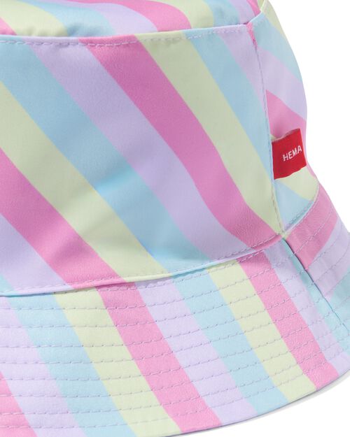 chapeau de soleil réversible arc-en-ciel/lilas