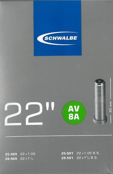 Schwalbe slange 22 x 1,00 - 1,25 AV40