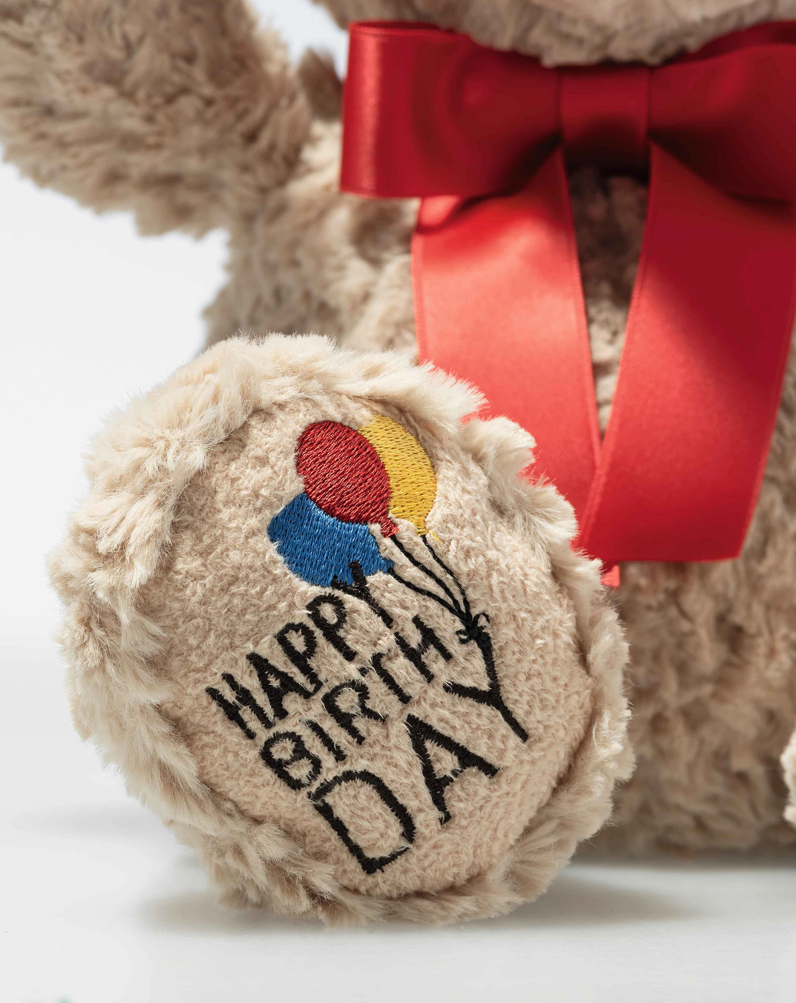 Kuscheltier JIMMY - HAPPY BIRTHDAY (35cm) in beige