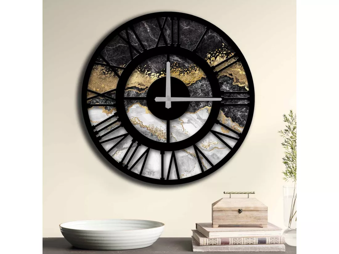 Horloge décorative MDF élégante