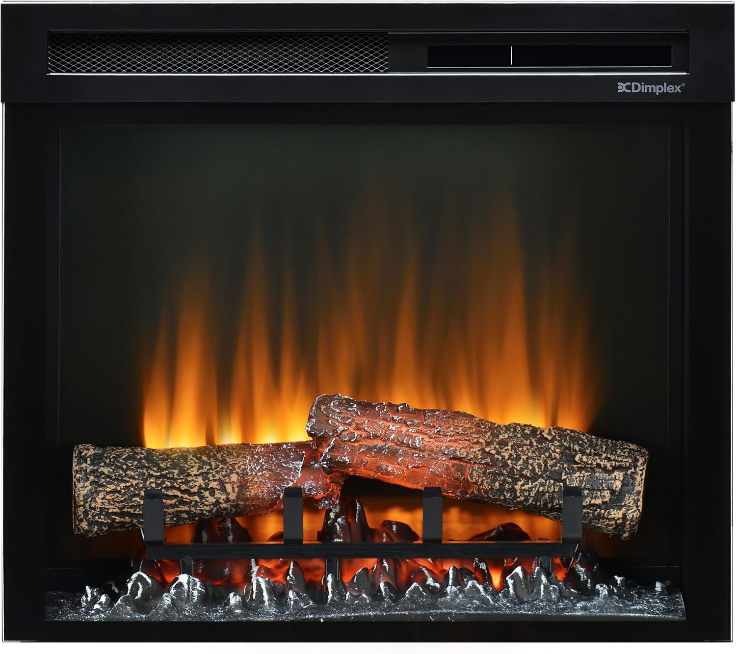 Dimplex XHD 23'' Elektrokamin Einsatz - Wandkamin - Elektrokamin mit Heizung - 1400W - Kamineinsatz Elektrisch mit LED Optiflame Flammeneffekt - Zuschaltbare Heizung - Mit Fernbedienung