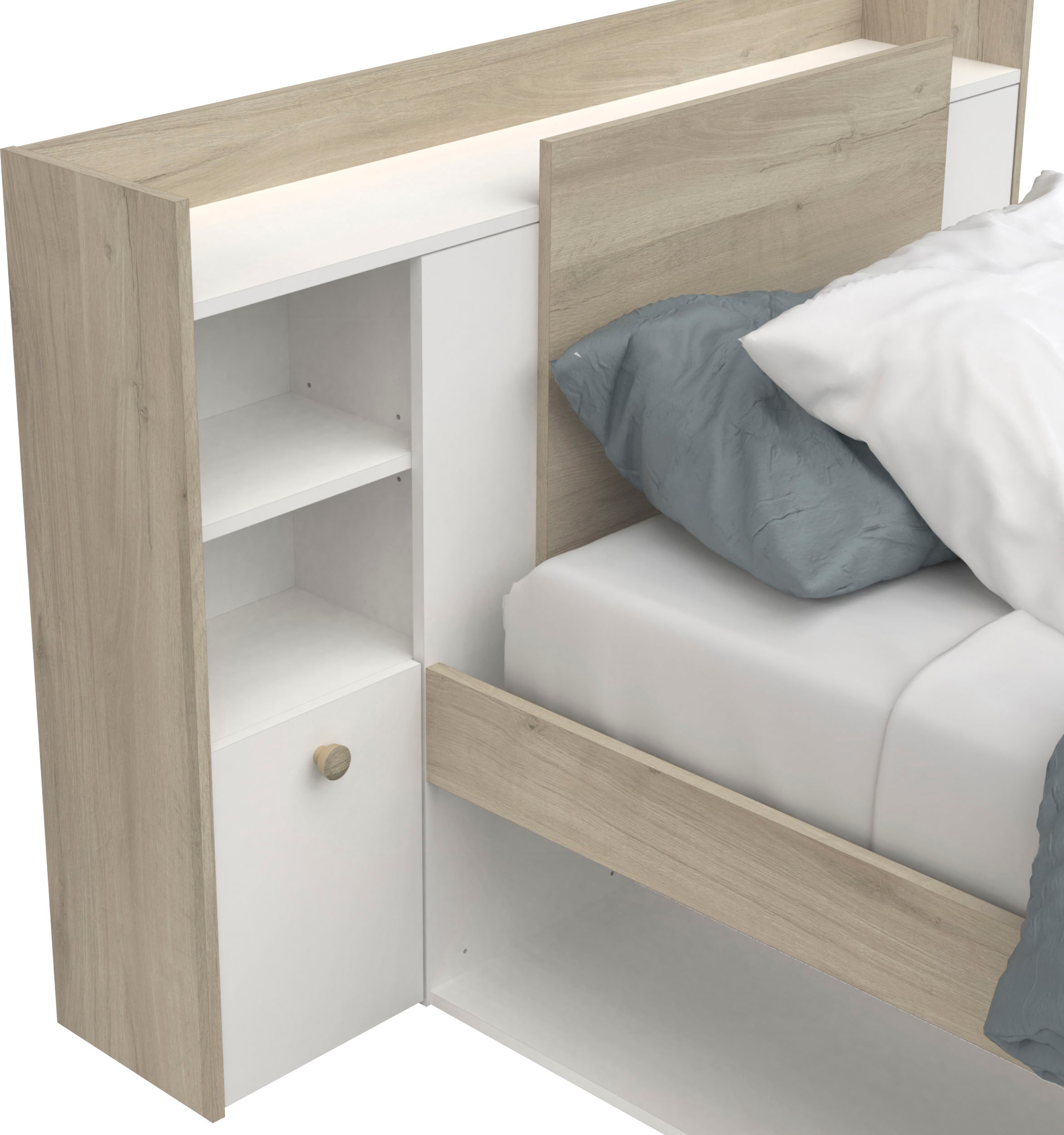 Demeyere GROUP Einzelbett »Life« ideal für kleine Räume, platzsparend, viel Stauraum