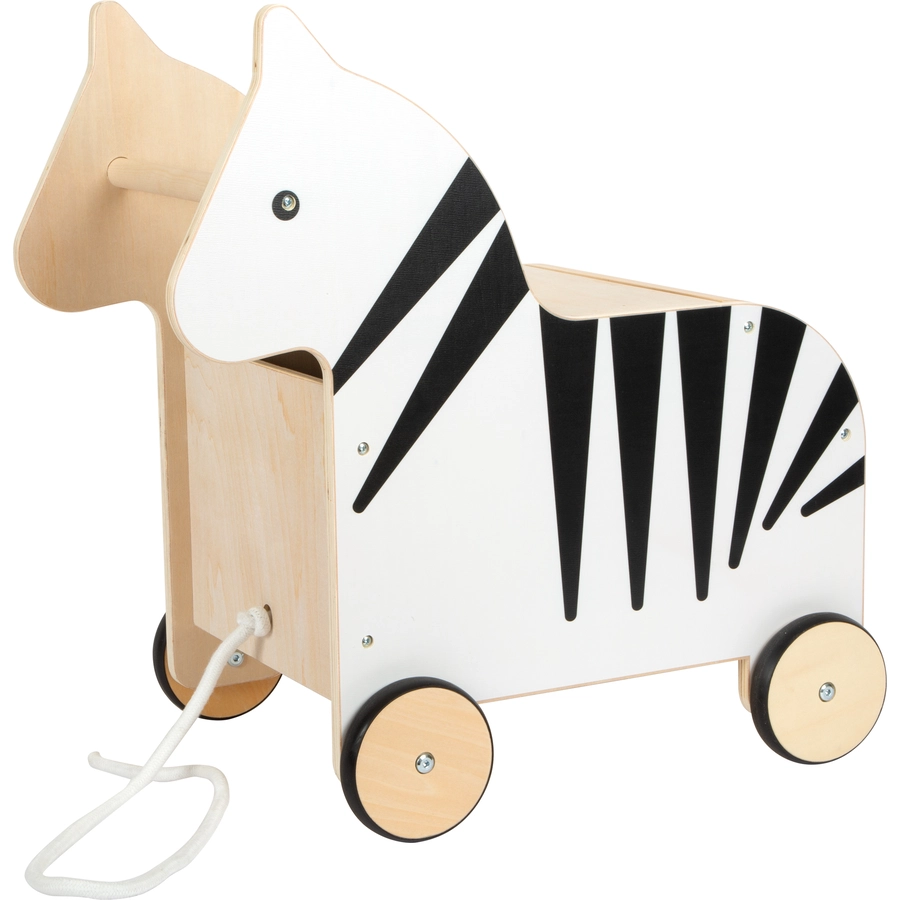 small foot® Spielzeugkiste mit Rollen Zebra „Wildlife“