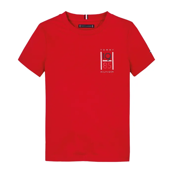 Tommy Hilfiger Graphic Logo Crew Shirt Junior