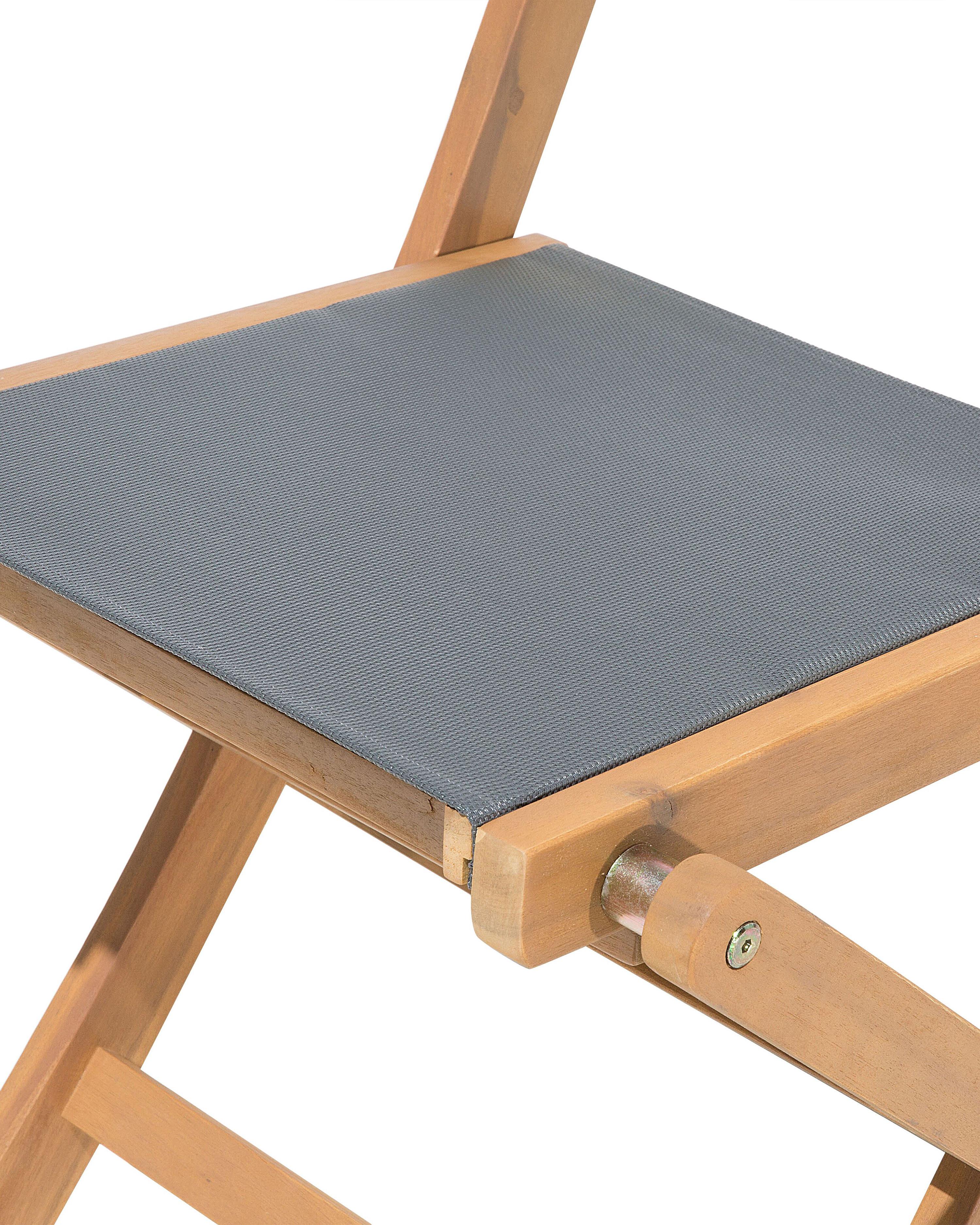 Set van 2 tuinstoelen CESANA Acaciahout Lichtbruin