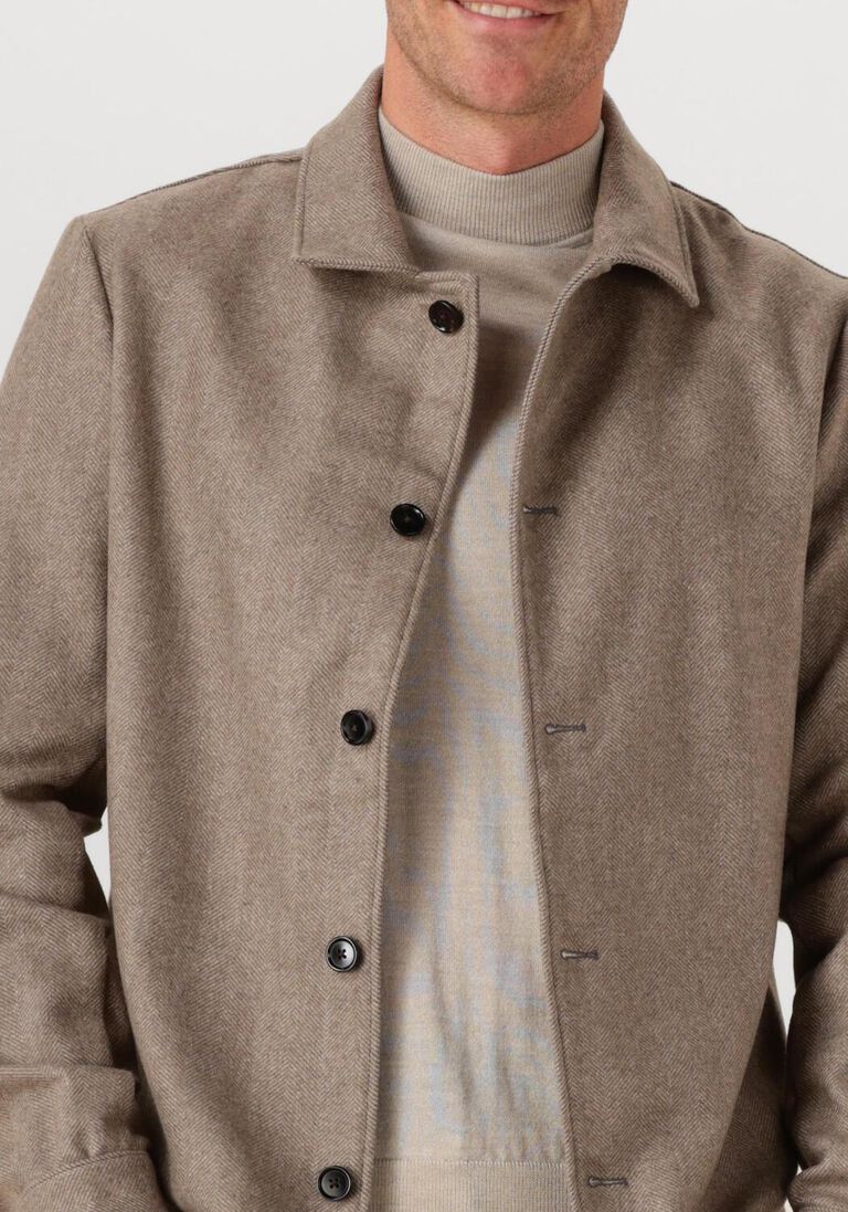 beige profuomo overshirt overshirt hb small