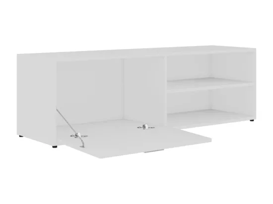 Meuble TV Blanc 120x34x37 cm Bois d'ingénierie