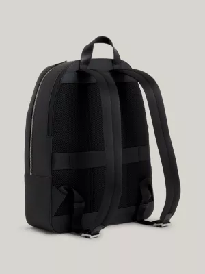 Mochila com logotipo em lona revestida