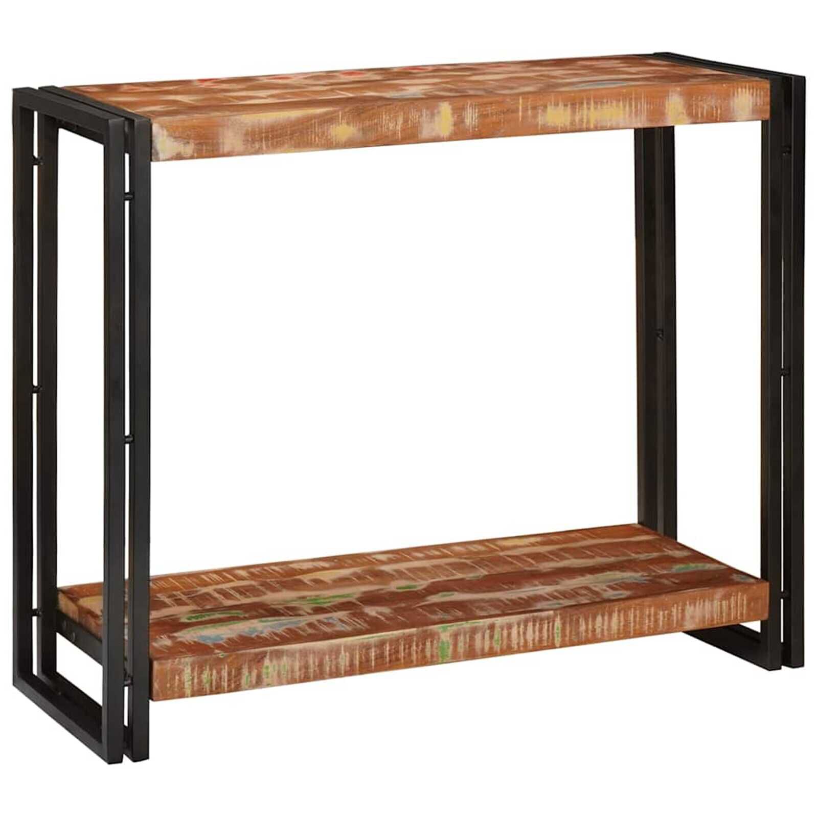 vidaXL Consoletafel Multicolor 90 x 33 x 75 cm Massief gerecycled hout