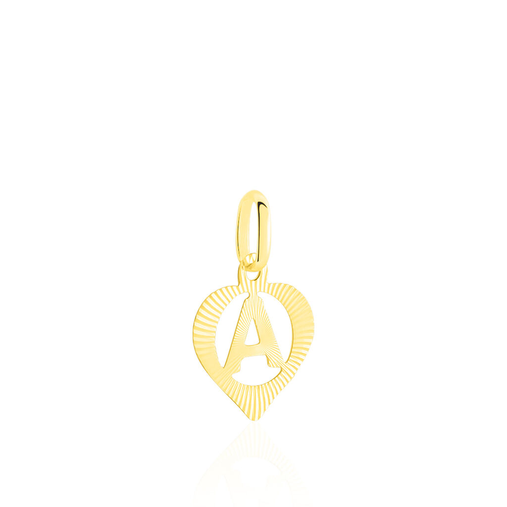 Pendentif Eudocie Coeur Lettre Or Jaune