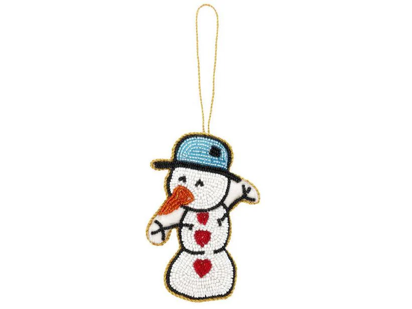 Medusa Copenhagen  Snowman Perle juleophæng - 11 cm.