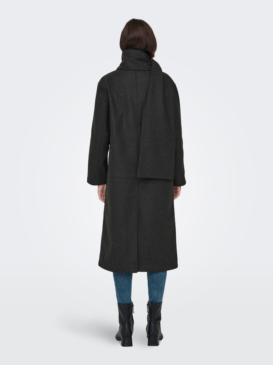 ONLELBA Mantel Dark Grey Melange