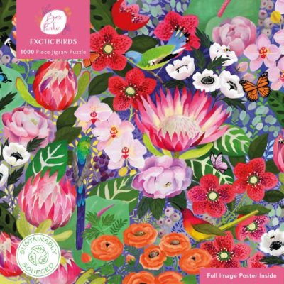 Adult Sustainable Jigsaw Puzzle Bex Parkin: Exotic Birds: 1000-pieces. Ethical, Sustainable, Earth-friendly - 1000-piece Sustainable Jigsaws (Jigsaw)
