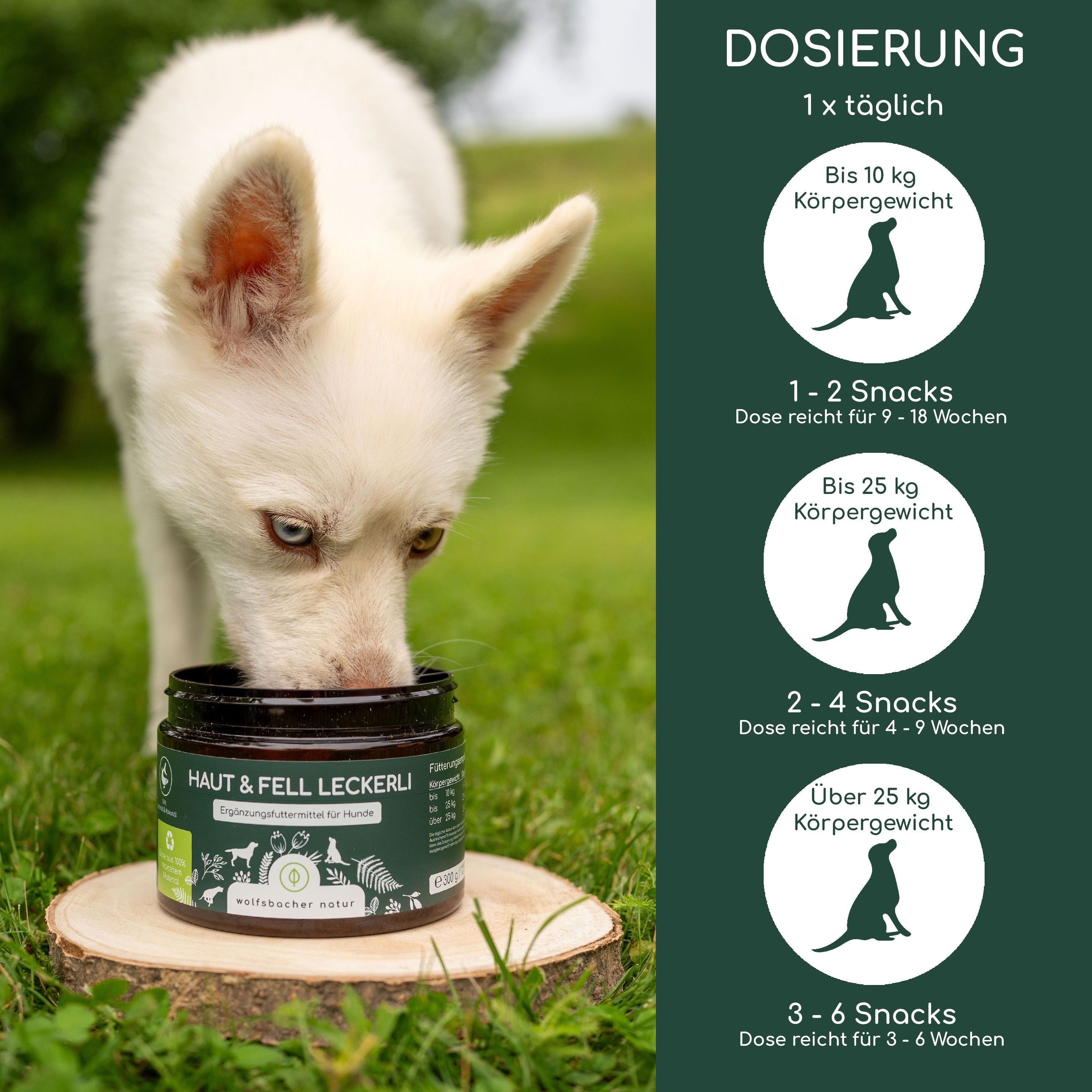 Wolfsbacher Natur Haut & Fell Leckerli