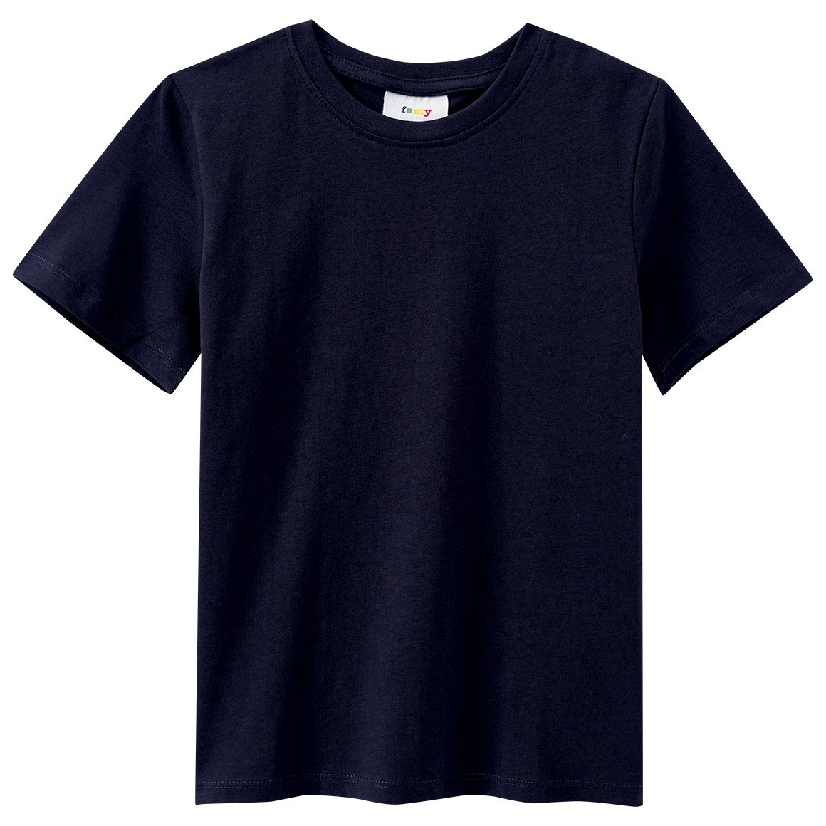 Famy 3 Jungen T-Shirts im Basic-Look salbei / weiss / dunkelblau