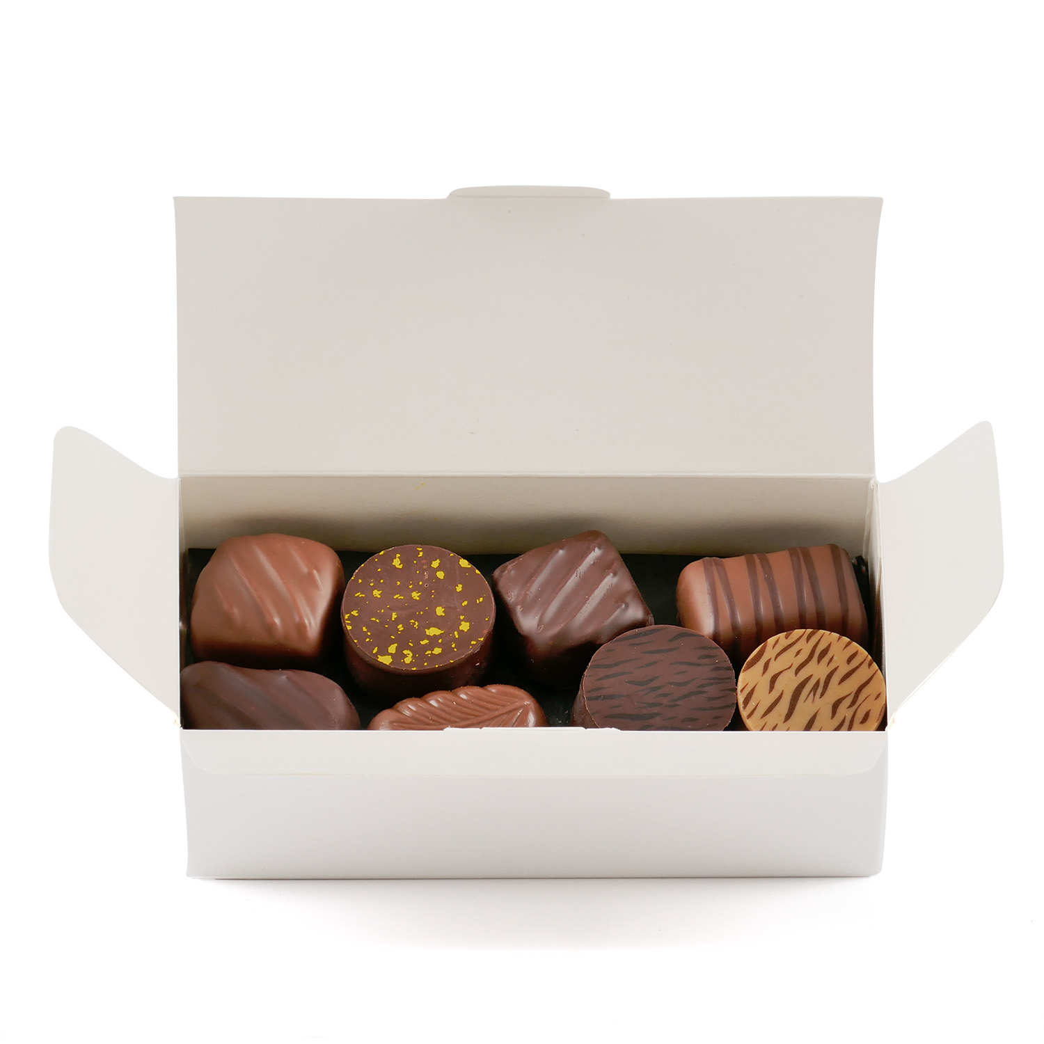 Ballotin assortiment de chocolats noirs et lait