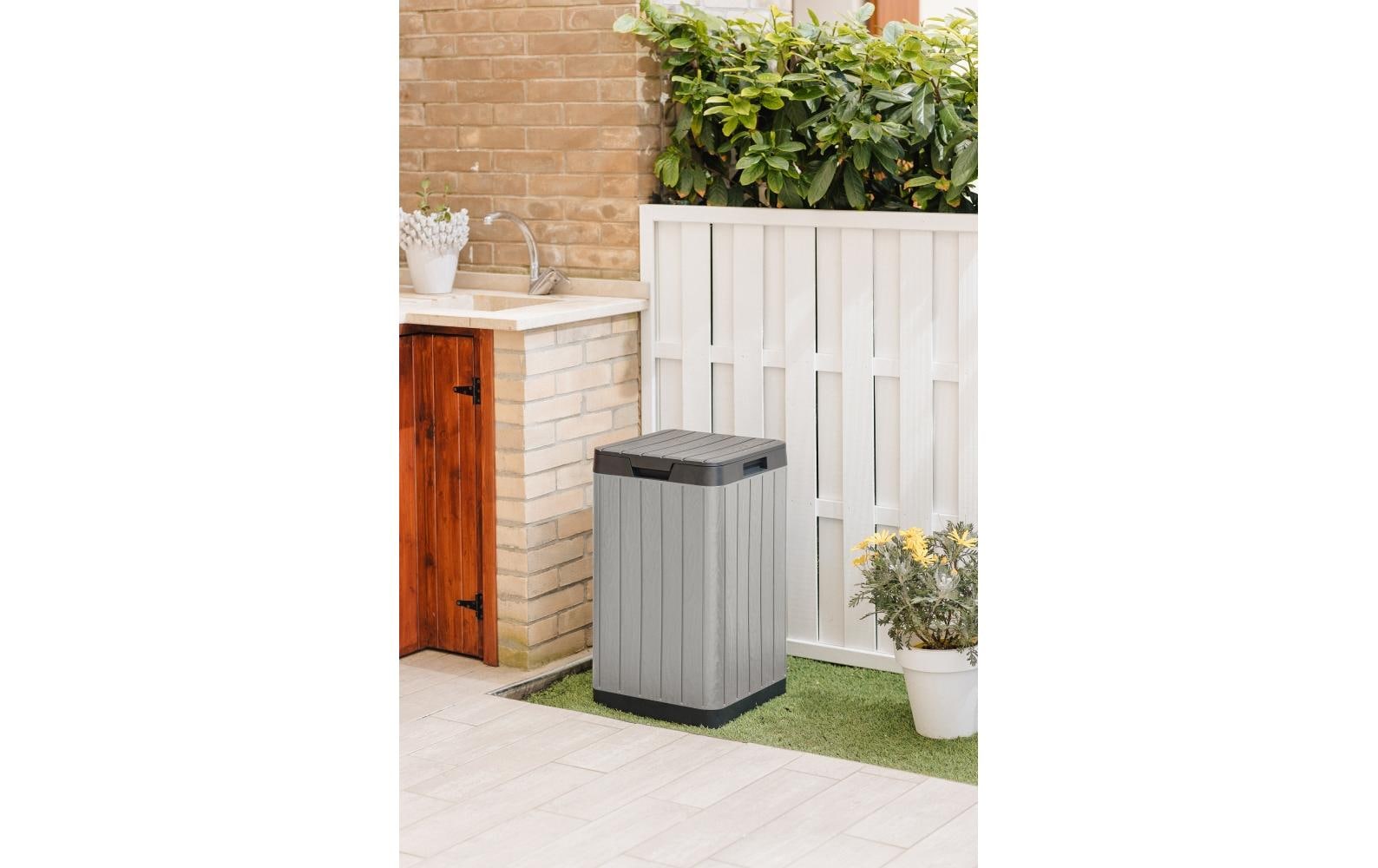 Gartenline Rio Dunkelanthrazit/WarmgrauGartentonne für den Aussenbereich