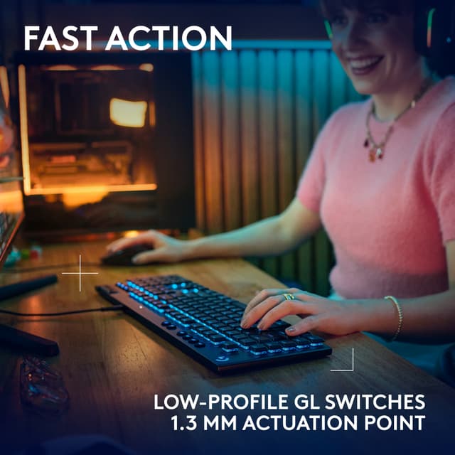 Logitech G915 X Tactile gaming tastatur (sort)