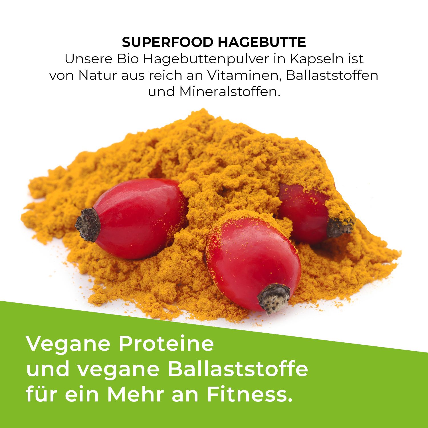 GreatVita Bio Hagebuttenpulver Kapseln