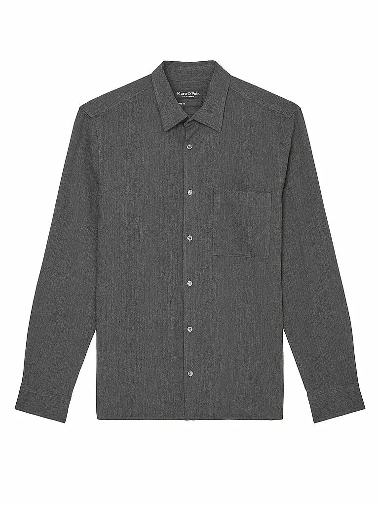 MARC O'POLO Hemd Regular Fit grau