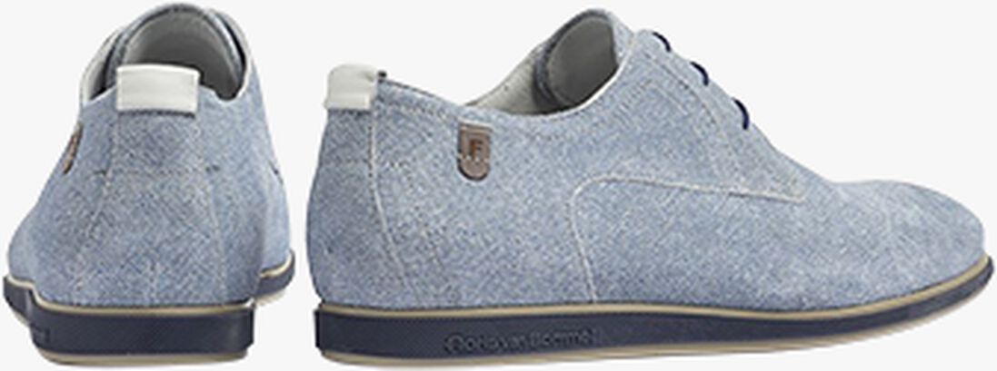 FLORIS VAN BOMMEL lichtblauwe floris van bommel veterschoenen sfm-30220