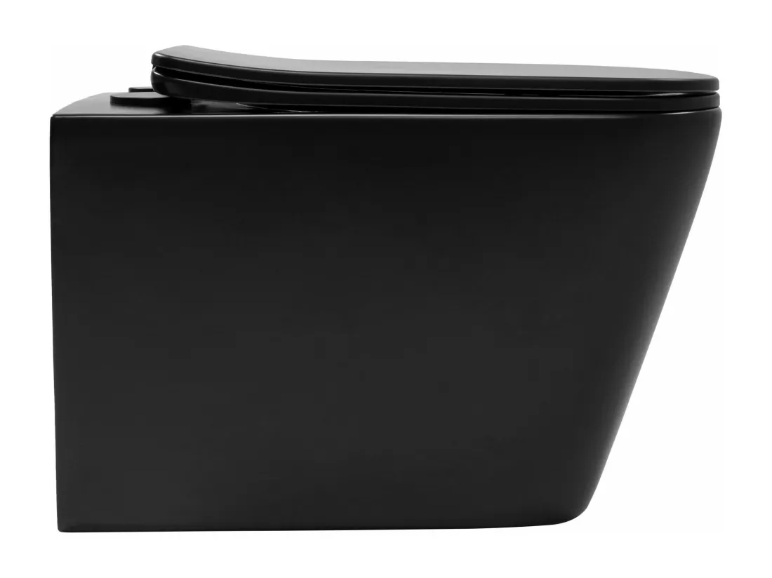 Cuvette Wc Suspendue Rea Julio Rimless Duroplast/Flat/Zm Matt Black