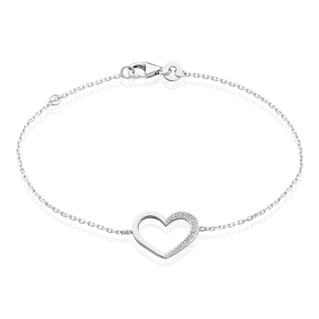 Bracelet Oflaz Argent Blanc Oxyde De Zirconium