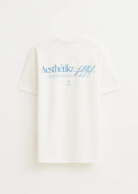 T-shirt met print logo off-white (WIT.O)