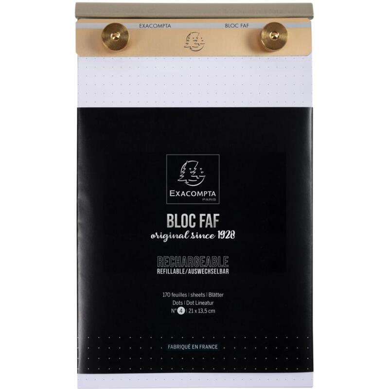 BLOC FAF COMPLET 21/13,5 N° 4 DOTS - Blanc