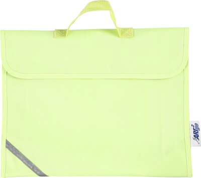 Skuldertaske Med Håndtag - 36X29X9 CM - Fluorescerende Gul