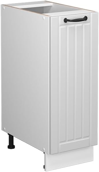 Vicco Midischrank Weiß Landhaus Fame-Line 30x82x52 cm - Apothekerunterschrank, Zeitloses Möbelstück, vielseitig einsetzbar