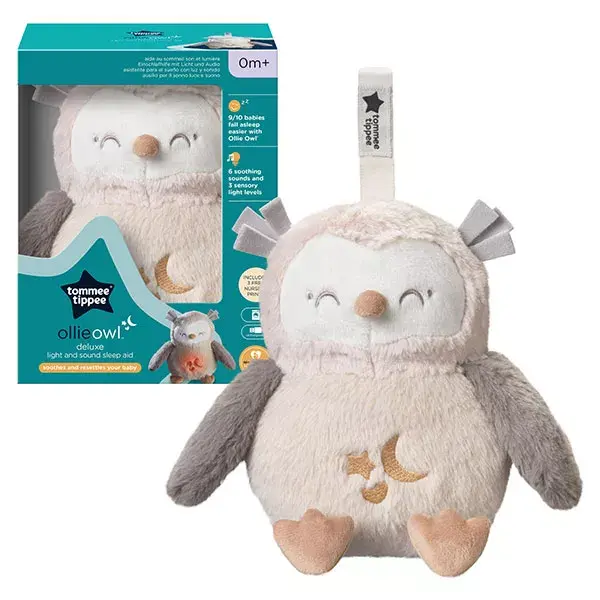 Pelúcia recarregável para auxiliar no sono Tommee Tippee - Ollie, a Coruja